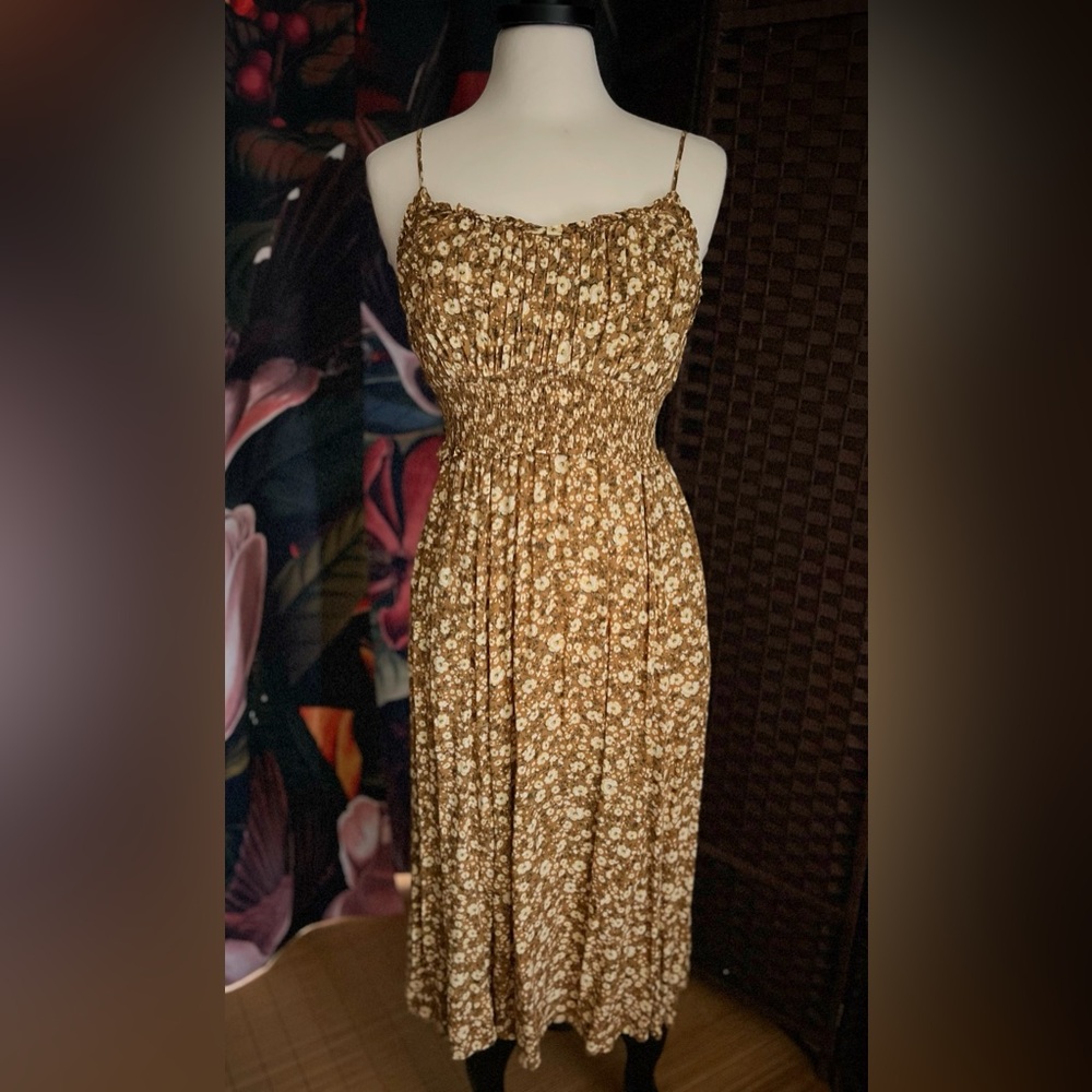 Old Navy Floral Midi Dress with Pockets